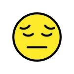 Pensive Face SVG Icon
